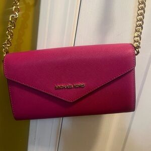 Michael Kors pink crossbody bag
